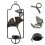 Set Of 3 Candlesticks Wall Sconces Hanging Holder 10