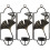 Set Of 3 Candlesticks Wall Sconces Hanging Holder 4