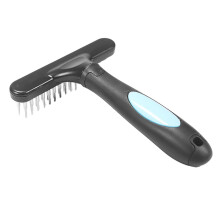 Dog Grooming Brush Dematting Comb Ergonomic Handle With Teeth For Dogs And Cats Easy Clean Design