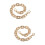 2 Pcs One-Shoulder Tote Metal Chain Short Bag Replacement Handle 7