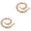 2 Pcs One-Shoulder Tote Metal Chain Short Bag Replacement Handle 3