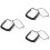 6 Pcs Pc Watch Cases Screen Protector For 6