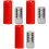 3 Sets Red LED Candle Lamps Smokeless with Remote 4