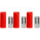 3 Sets Red LED Candle Lamps Smokeless with Remote 5
