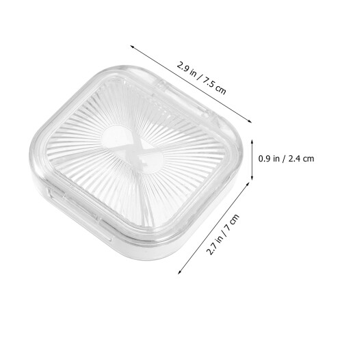 Denture Box With Lid For Portable Storage And Retainer Case 1