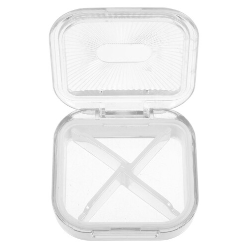 Denture Box With Lid For Portable Storage And Retainer Case