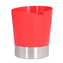 Storage Box 3 Grid Compact Stainless Steel Matte Straw Dispenser