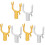 3 Pieces Curtain Rods No Drilling Clothes Pole Fork 4