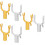 3 Pieces Curtain Rods No Drilling Clothes Pole Fork 9
