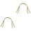 4Pièces Sac Beige Rivets, Remplacement Tote Durable 3