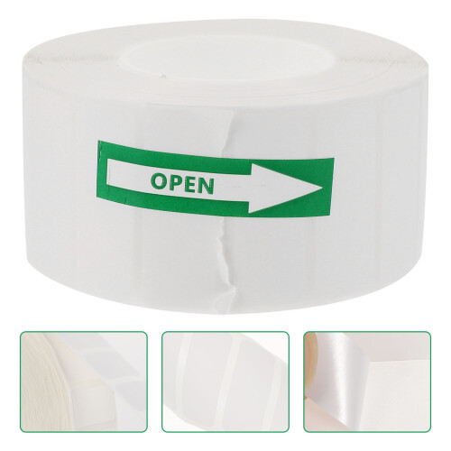 1 Roll 2000 Pcs Test Tube Labels Self Adhesive Barcode Paper 2