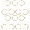 14 Pcs Metal Binder Rings for Book Binding Loose Leaf 7