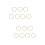 14 Pcs Metal Binder Rings for Book Binding Loose Leaf 9