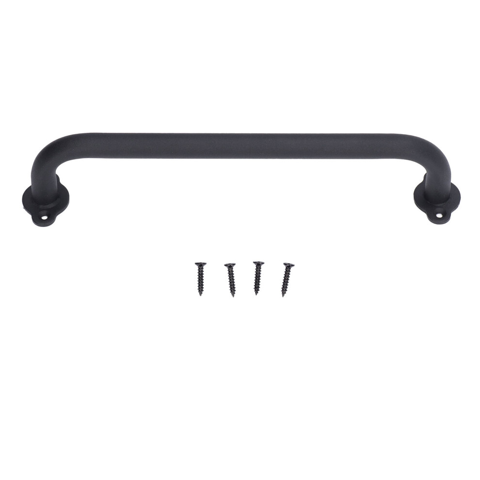 Barn Door Handle Black Carbon Steel Matte 685922869388