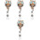 4Pcs Reusable Badge Clip Holder For Nurses Rotatable 5