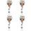 4Pcs Reusable Badge Clip Holder For Nurses Rotatable 7