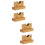 2 Pairs Baseball Bat Racks Bats Storage Organizer Holder Accessories 9