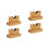 2 Pairs Baseball Bat Racks Bats Storage Organizer Holder Accessories 6