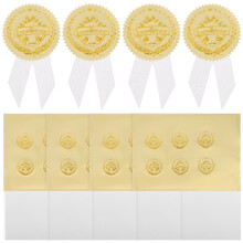 72Sets Creatieve Witte Papieren Medaille Stickers Voor Beloning