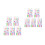 2 Pack Square Rhinestone Stickers Self-Adhesive Gems Child 7