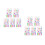 2 Pack Square Rhinestone Stickers Self-Adhesive Gems Child 9
