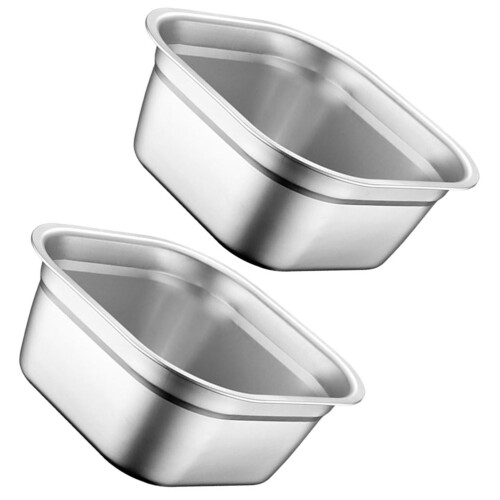 2Pcs Stainless Steel Vegetable Basin for Kitchen Use