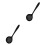 2Pièces Silicone Noire Long Manche Pour Filtrer Soupe 3