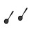 2Pièces Silicone Noire Long Manche Pour Filtrer Soupe 4