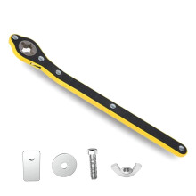 Labor Saving Ratchet Wrench Car Lug Wrench Long Handle For Tire Replacement Wheel Replacement
