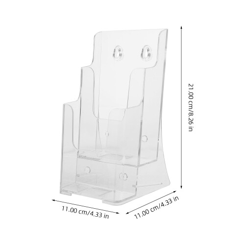 Desktop File Storage Rack Wall Mount Multi Layer A6 Pamphlet Holder 2