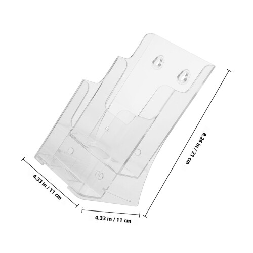 Desktop File Storage Rack Wall Mount Multi Layer A6 Pamphlet Holder 1