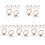 30Pcs Clear Glass Car Fragrance Diffuser Bottles Reusable & Decorative 4