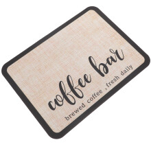 Coffee Mat Dish Drying Table Kitchen Counter Bar Accessory