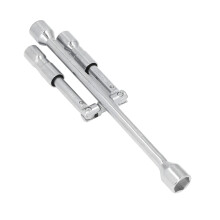 Cross Wrench 4-Way Lug Wrench Set With Carry Bag, Foldable Sliding Wheel Lug Nut Wrench For Cars, Trucks, SUVs, RVs