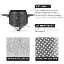 Portable Hand Brewed Coffee Filter Folding Double Layer Ultra Fine