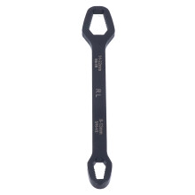 (Black) Multifunctional Self Tightening Wrench 8-22mm Black