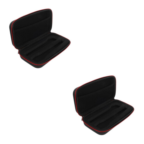 2Pcs Portable Microphone Case Hard Eva Handheld 2