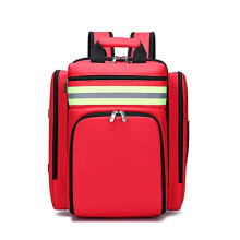 First Responder Bag Empty Emergency Trauma Bag Large Medical Backpack Red Travel Camping Outdoor Survival
