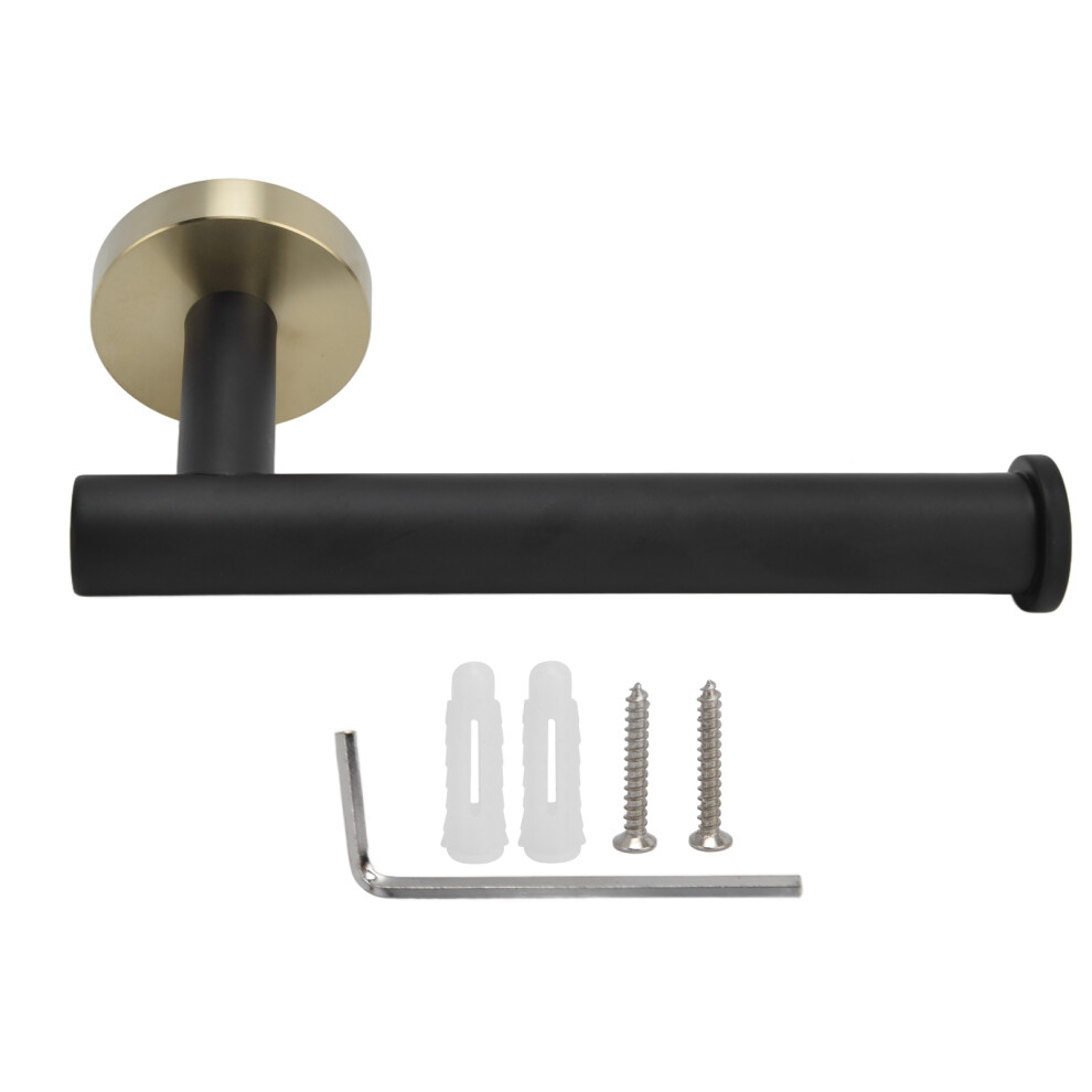Wall Mounted Toilet Paper Holder 304 Stainless Steel Black Gold-image-OPC-PKY6NY5-NEW