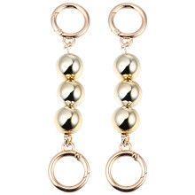 8 Pcs Shorts Pearl Chains For Bag Diy Round Imitation Bead Handle