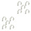 10 Pcs Barbecue Probe Holder Clips For Kitchen Bbq Grill Thermometer 3