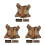 3Pcs Harness And Leash Adjustable Vest For Small Pets 10