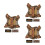 3Pcs Harness And Leash Adjustable Vest For Small Pets 4