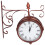 Wall Clock Battery Powered Retro Decoration for Lobby Garden 5