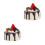 2Pcs Realistic Artificial Cupcake Figurine For Photography Prop Decor 8