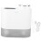 (Pink) 450ml Mini USB Humidifier High Capacity Double Spray with Light White 1