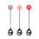 6 Pcs Daisy Stainless Steel Stirring Spoon Mixing Beverage Stick 8