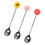 6 Pcs Daisy Stainless Steel Stirring Spoon Mixing Beverage Stick 10