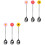6 Pcs Daisy Stainless Steel Stirring Spoon Mixing Beverage Stick 3