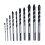 10 Pcs Masonry Drill Bits Set Carbide Tips with Case 1